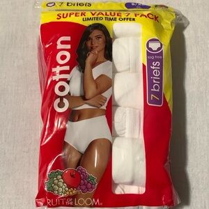 Fruit of the Loom 8/XL 7pack of all white briefs